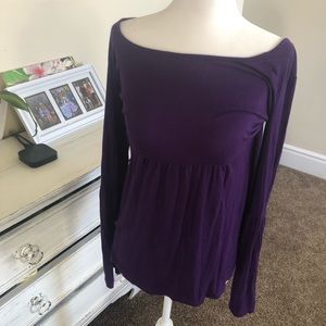 ❤️ Purple babydoll top - long sleeve